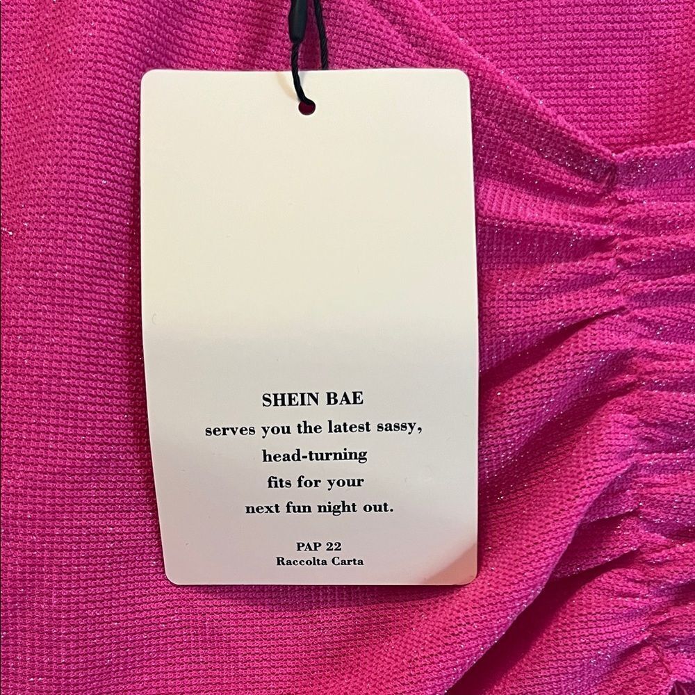 #1051+Pink Ruched Women's Top - Picture 3 of 6